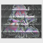 Techno Bouquet Wrapping Paper Geschenkpapier (Flach)