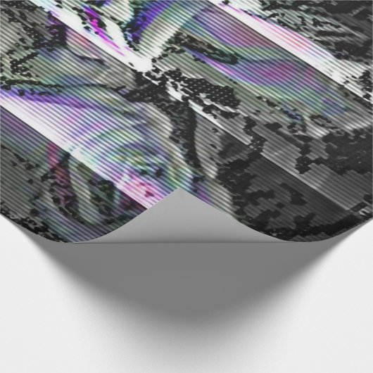 Techno Bouquet Wrapping Paper Geschenkpapier (Ecke)