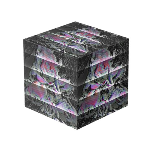 Techno Bouquet  Würfel (Vorderseite Schrägansicht)