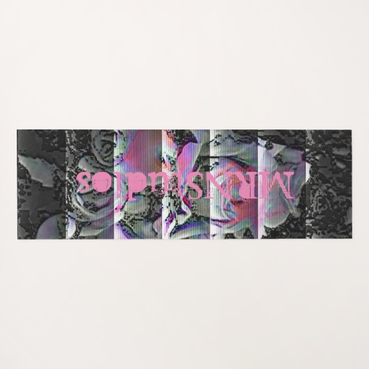 Techno Bouquet Yoga Mat Yogamatte (Rückseite (Horizontal))