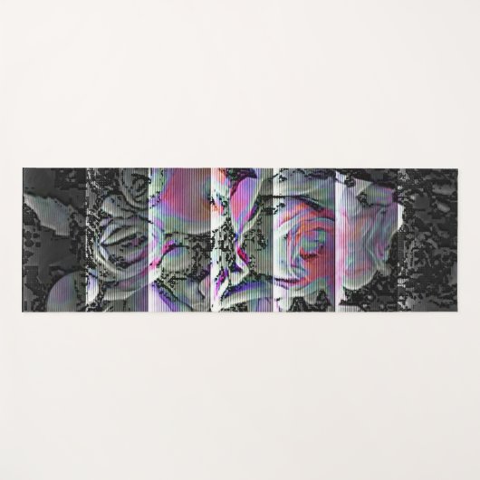 Techno Bouquet Yogamatte (Vorderseite (Horizontal))