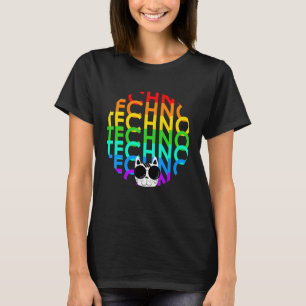 Techno Cat Dub Step Electro Music Synthesizer T-Shirt