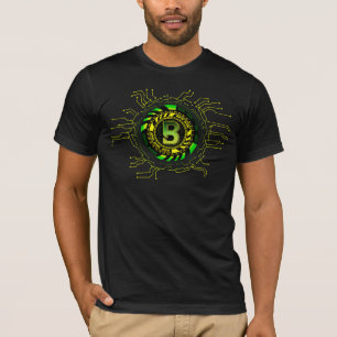 Techno Circuit Power 3D Letter B T-Shirt