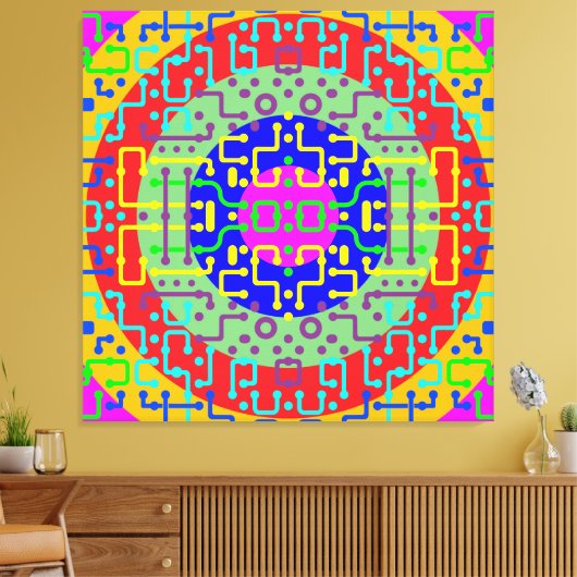 Techno Circus 2 Leinwanddruck (Insitu (Wohnzimmer))