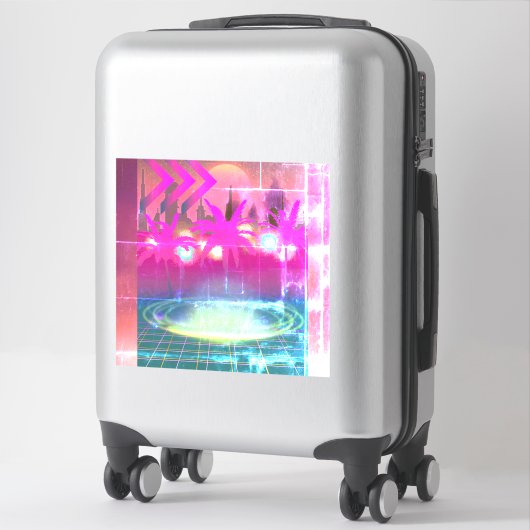 Techno City Aufkleber (Koffer)