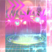 Techno City  Aufkleber (Vorderseite)