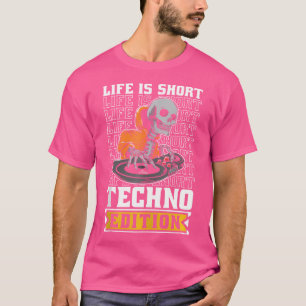 Techno Clubbing Hardtekk Raver Rave Elektro Techno T-Shirt