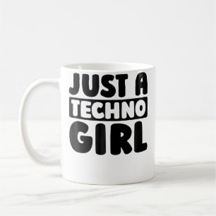 Techno Clubbing Raver Electro Rave Nur Ein Techno  Kaffeetasse