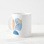 Techno Dämmerung Kaffeetasse (Vorderseite Links)