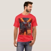 Techno-Devil: Das digitale Schlachtfeld beherrsche T-Shirt (Vorne ganz)