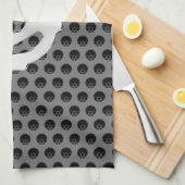 Techno drucken Retro Vintage Distanzscheibe DJ Küchentuch (Viertel Falte)