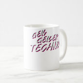 Techno Edm House Musik Acid Elektro Kaffeetasse (VorderseiteRechts)