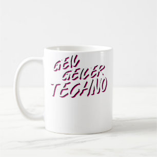 Techno Edm House Musik Acid Elektro Kaffeetasse