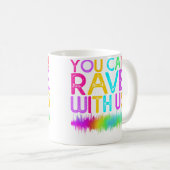 Techno Edm Rave Musik Festival Kaffeetasse (VorderseiteRechts)