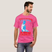 Techno Eine Liebe Die Niemals Endet Disko Electro T-Shirt (Vorne ganz)