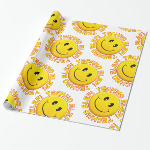 Techno elef geschenkpapier