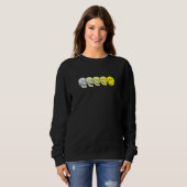 Techno Evolution Acid House Lächeln Techno DJ Musi Sweatshirt (Vorne ganz)