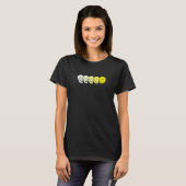 Techno-Evolution Acid House Lächeln Techno-DJ-Musi T-Shirt (Vorne ganz)