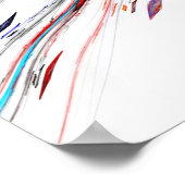 Techno-Farben - Poster (Ecke)