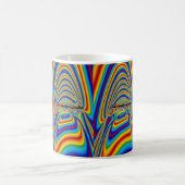 Techno Farbgegähne Kaffeetasse (Mittel)