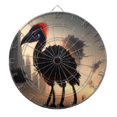 "Techno-Feathers: The Futuristic Emu Robot" Dartscheibe (vorne)