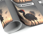 "Techno-Feathers: The Futuristic Emu Robot" Geschenkpapier (Rolleneckpunkt)