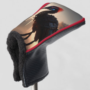 "Techno-Feathers: The Futuristic Emu Robot" Golf Headcover