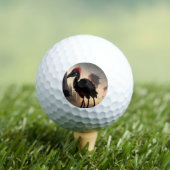 "Techno-Feathers: The Futuristic Emu Robot" Golfball (Insitu T-Shirt)