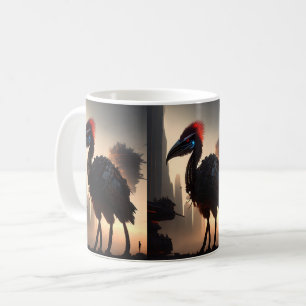 "Techno-Feathers: The Futuristic Emu Robot" Kaffeetasse