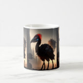 "Techno-Feathers: The Futuristic Emu Robot" Kaffeetasse (Mittel)
