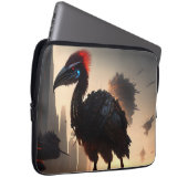 "Techno-Feathers: The Futuristic Emu Robot" Laptopschutzhülle (Vorne Rechts)