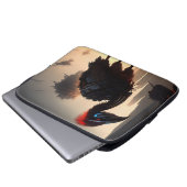 "Techno-Feathers: The Futuristic Emu Robot" Laptopschutzhülle (Vorne Knopf)