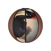 "Techno-Feathers: The Futuristic Emu Robot" Mini Basketball (Vertikal)