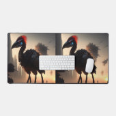 "Techno-Feathers: The Futuristic Emu Robot" Schreibtischunterlage (Tastatur & Maus)