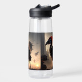 "Techno-Feathers: The Futuristic Emu Robot" Trinkflasche (Links)