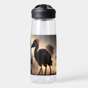 "Techno-Feathers: The Futuristic Emu Robot" Trinkflasche