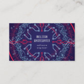 Techno flach glatte bunte Visitenkarte (Vorderseite)