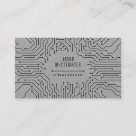 Techno flach glatte moderne Visitenkarte