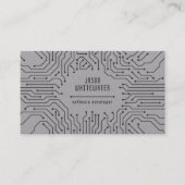 Techno flach glatte moderne Visitenkarte (Vorderseite)