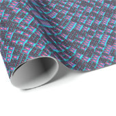Techno-Fraktal-Tapete Geschenkpapier (Rolleneckpunkt)