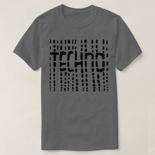 Techno für Techno DJ Raver T-Shirt (Design vorne)