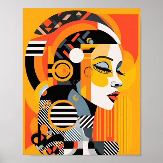 Techno-Fusion: Antike Inspiration, modernes Design Poster (Vorne)