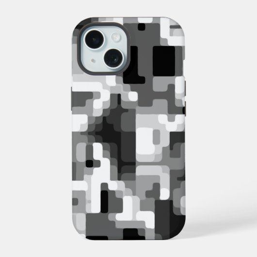Techno-Futurismus 4.0 iPhone 15 Hülle (Rückseite)