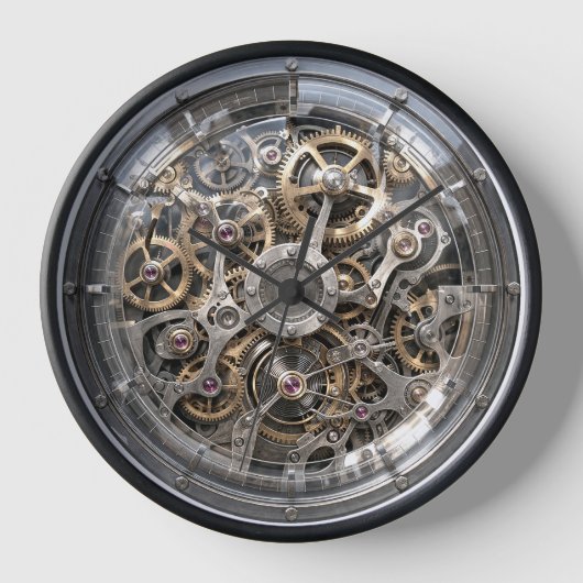 Techno geek quartz clock DIY Uhr (Vorderseite)