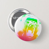 Techno Gorilla Button (Vorne & Hinten)