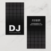 Techno-Gradient-DJ-Geschäftskarten Visitenkarte (Vorne/Hinten)