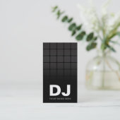 Techno-Gradient-DJ-Geschäftskarten Visitenkarte (Stehend Vorderseite)