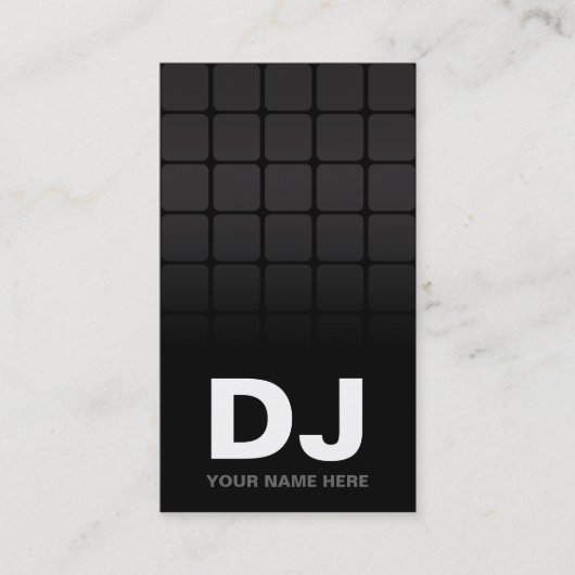 Techno-Gradient-DJ-Geschäftskarten Visitenkarte (Vorderseite)
