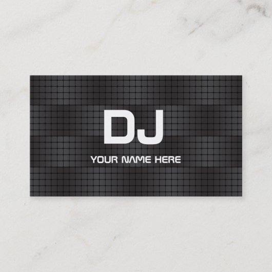 Techno-Gradient-DJ-Geschäftskarten Visitenkarte (Vorderseite)