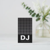 Techno-Gradient-DJ-Geschäftskarten Visitenkarte (Stehend Vorderseite)